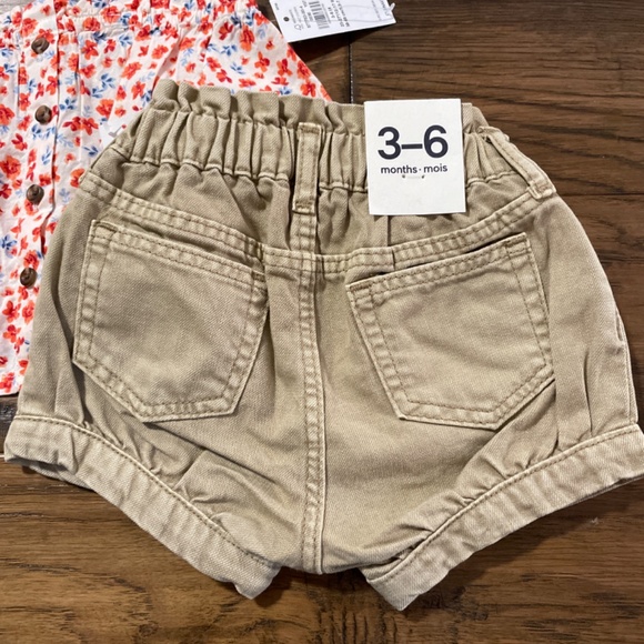 New Gap bubble shorts and floral tank top size 3-6 months - Picture 5 of 12